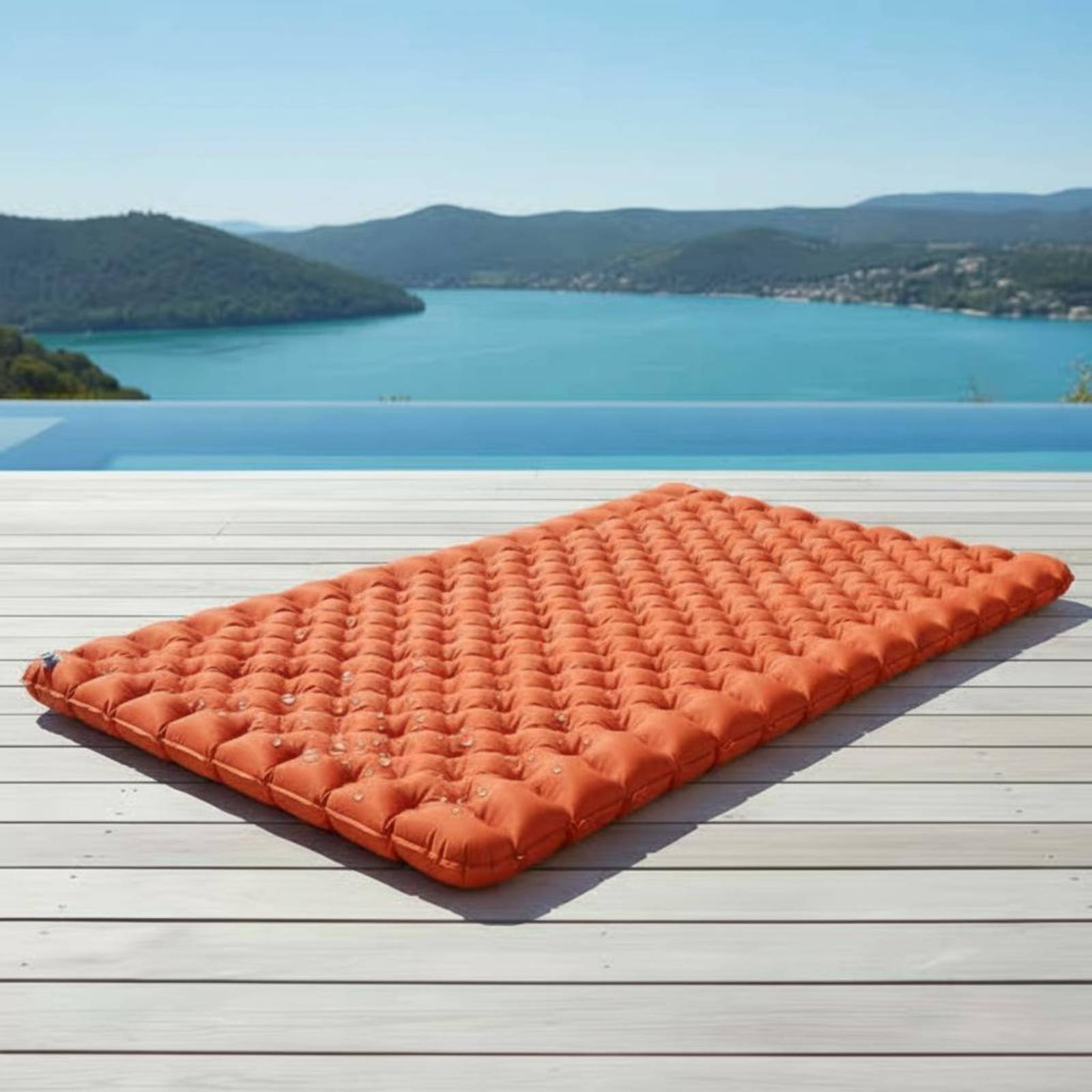 Outdoor Camping Rug Waterproof - Inflatable Camping Mat Nylon TPU Inflatable
