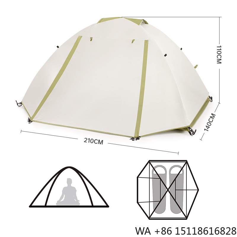 Outdoor Camping Hiking - Hiking Mountaineering Trekking Camping Tent Double-Layer