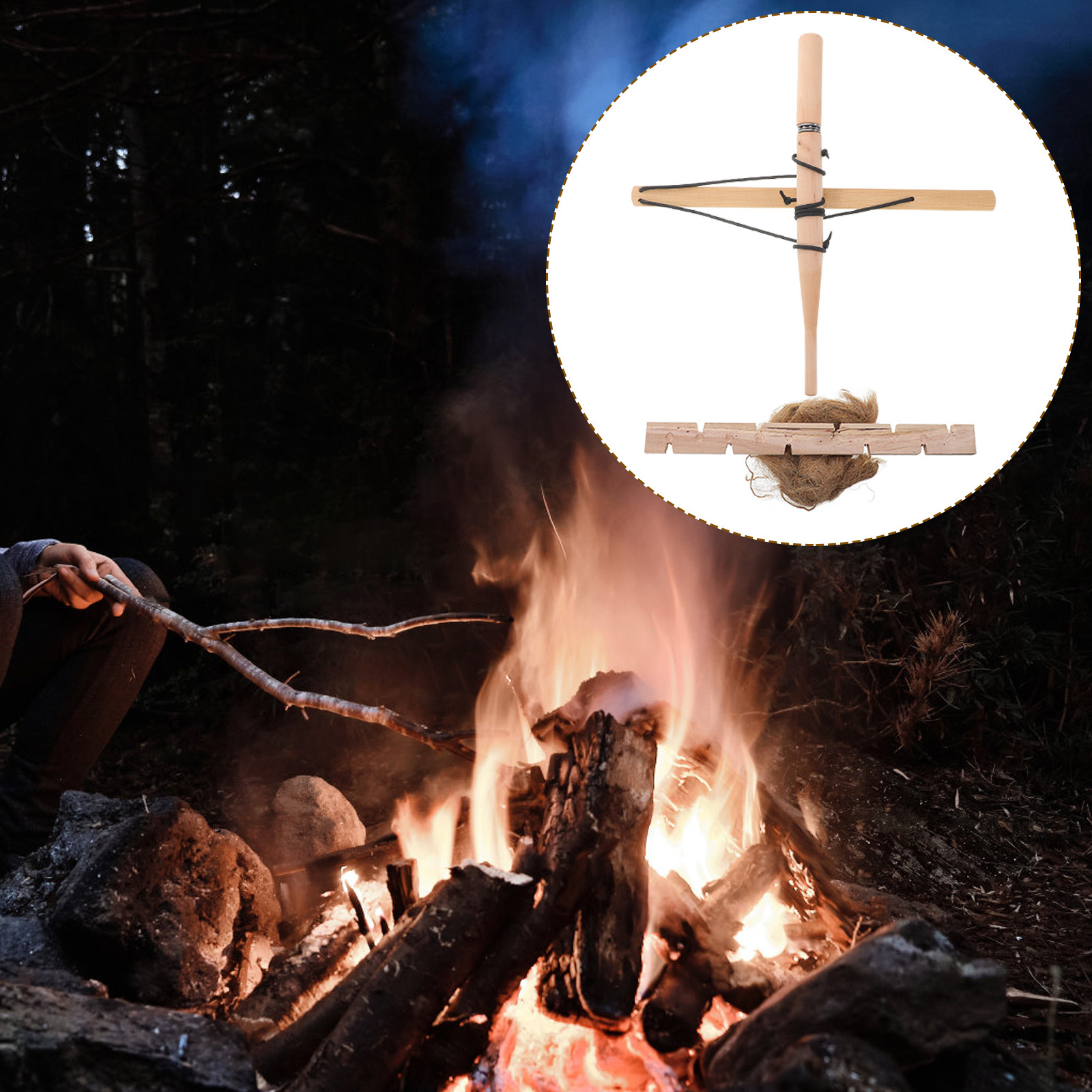 Bow Drill Fire Starters Outdoo - огляд і ціна Outdoor Camping Toys