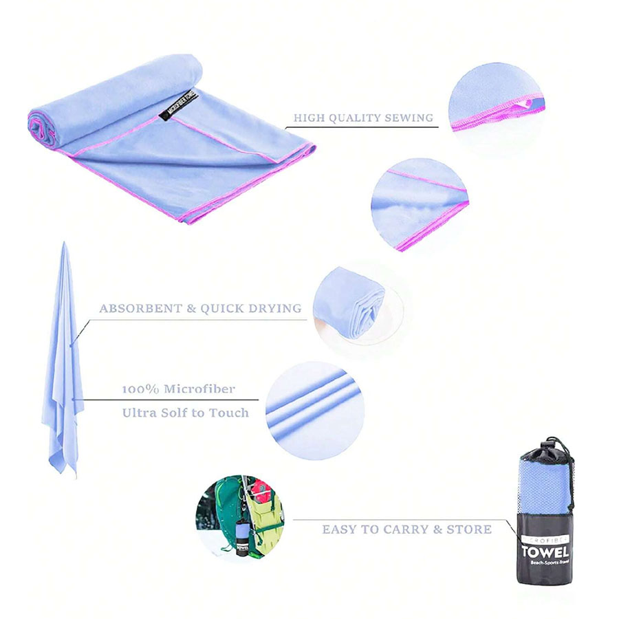 Quick-drying Sports Towel Swim - огляд і ціна Camp Towel Microfiber