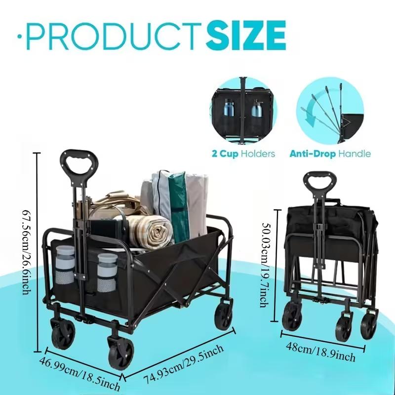 Heavy Duty Folding Wagon All-T - огляд і ціна Outdoor Camping Shop
