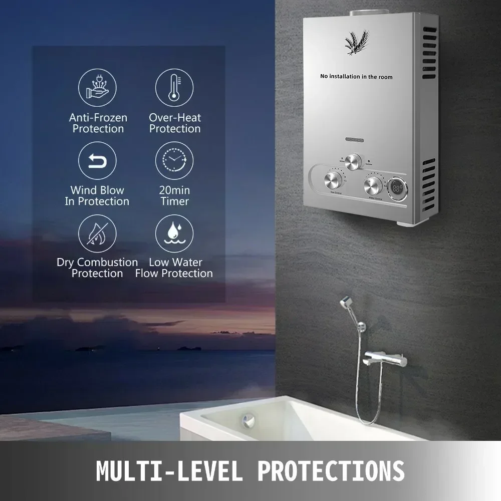 SIHAO 12L 16L 18L GPM LPG Gas  - огляд і ціна Outdoor Camping Bathroom