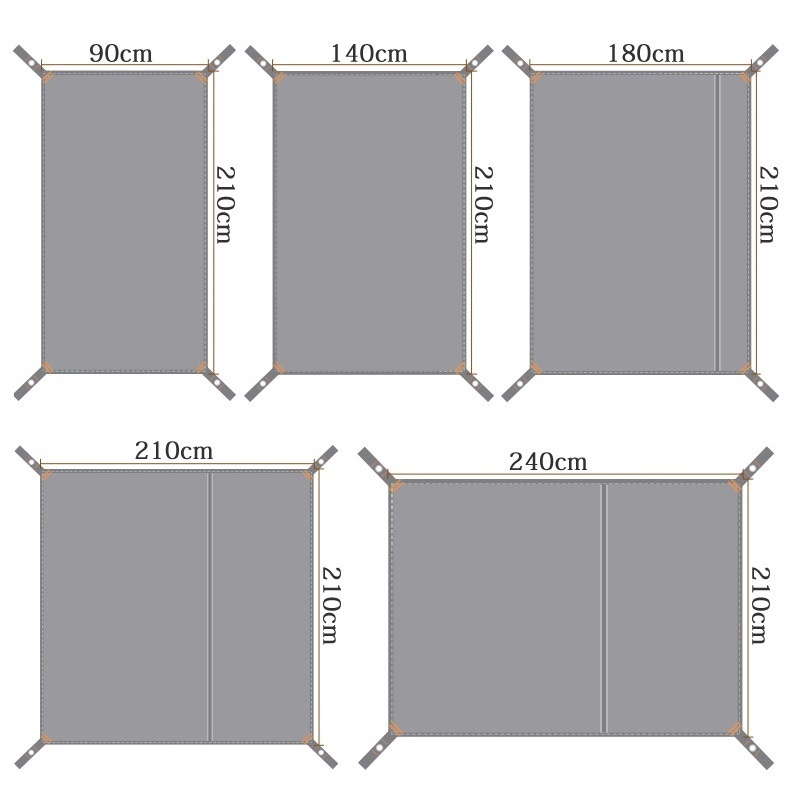 Multi Size Tent Floor Tarp Cam - огляд і ціна Outdoor Camping Rug Waterproof