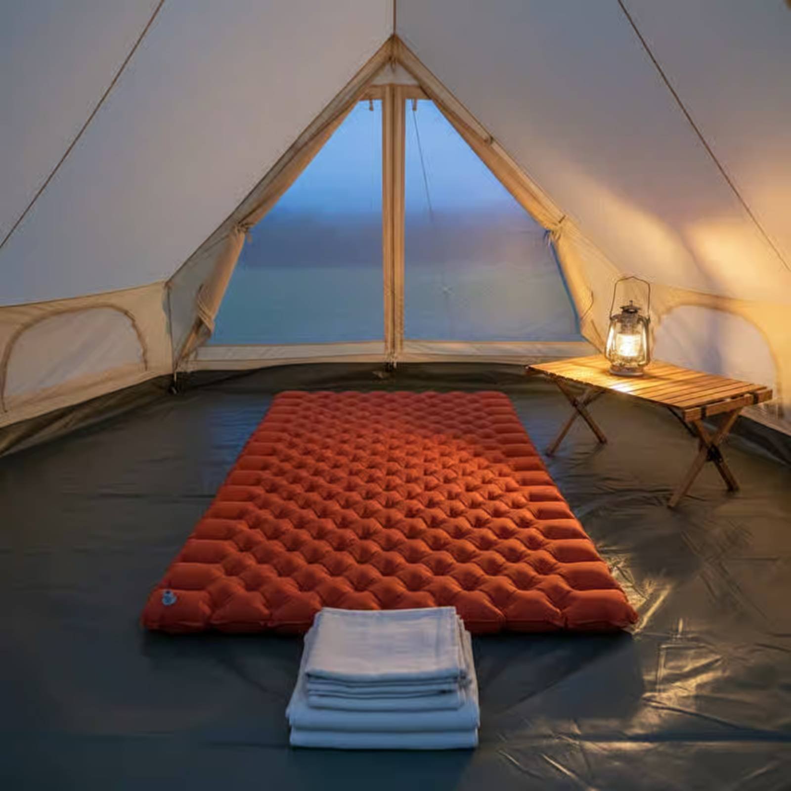 Inflatable Camping Mat Nylon T - огляд і ціна Outdoor Camping Rug Waterproof