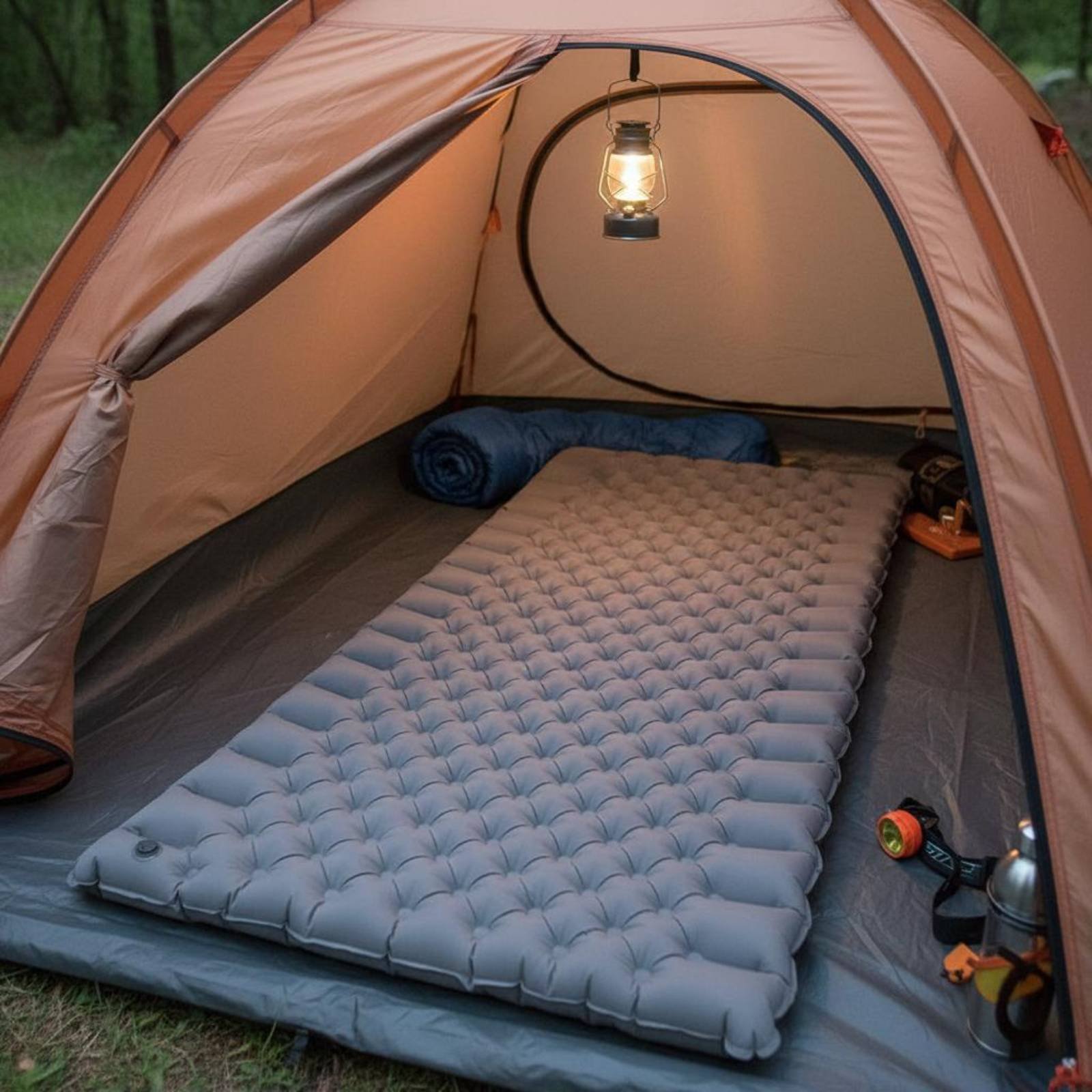 Inflatable Camping Mat Nylon T - огляд і ціна Outdoor Camping Rug Waterproof