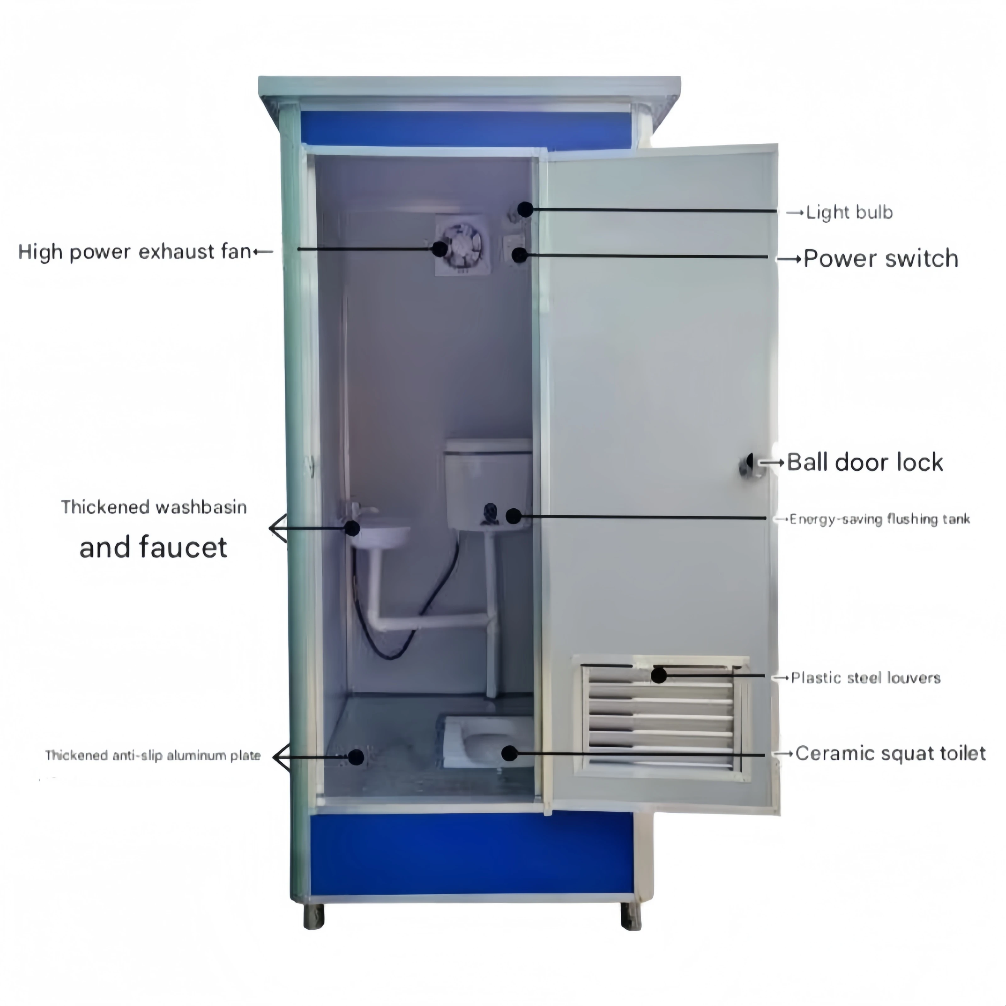 2026 Outdoor Portable Toilet a - огляд і ціна Outdoor Camping Bathroom