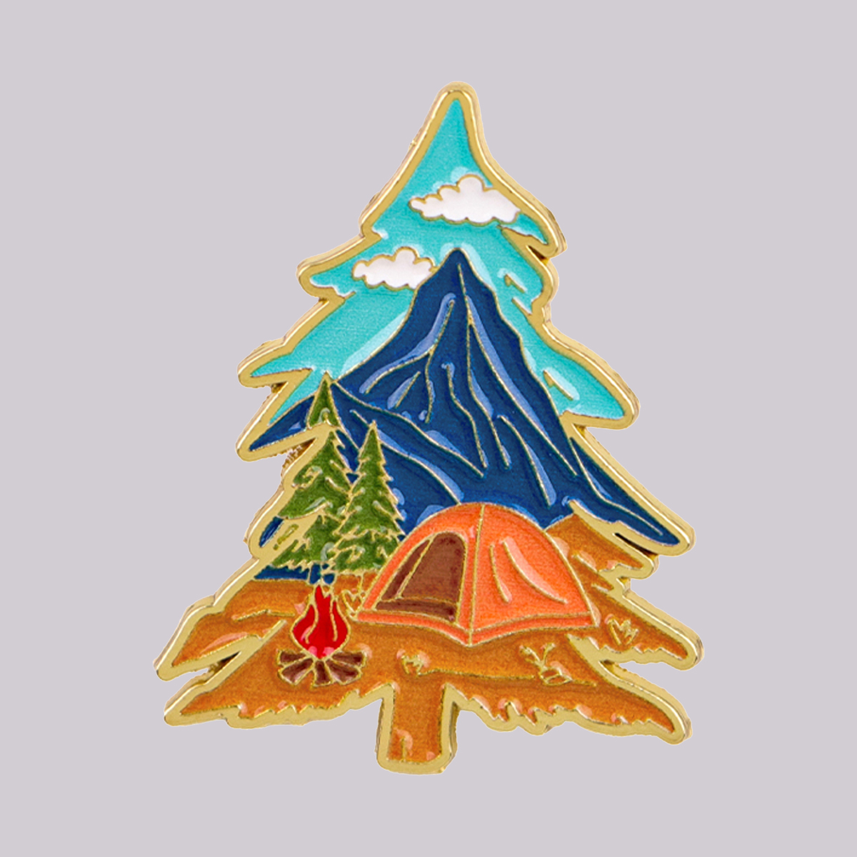 Camping Enamel Pin Outdoor Tra - огляд і ціна Outdoor Camping Logo