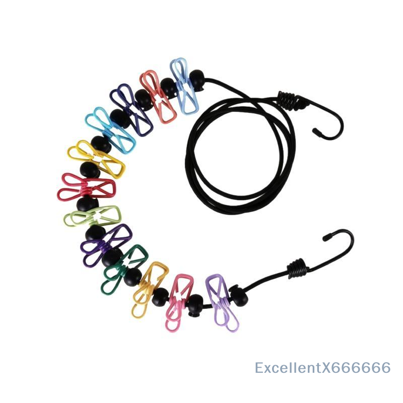 Elastic Clothesline with Clips - огляд і ціна Outdoor Camping Bathroom