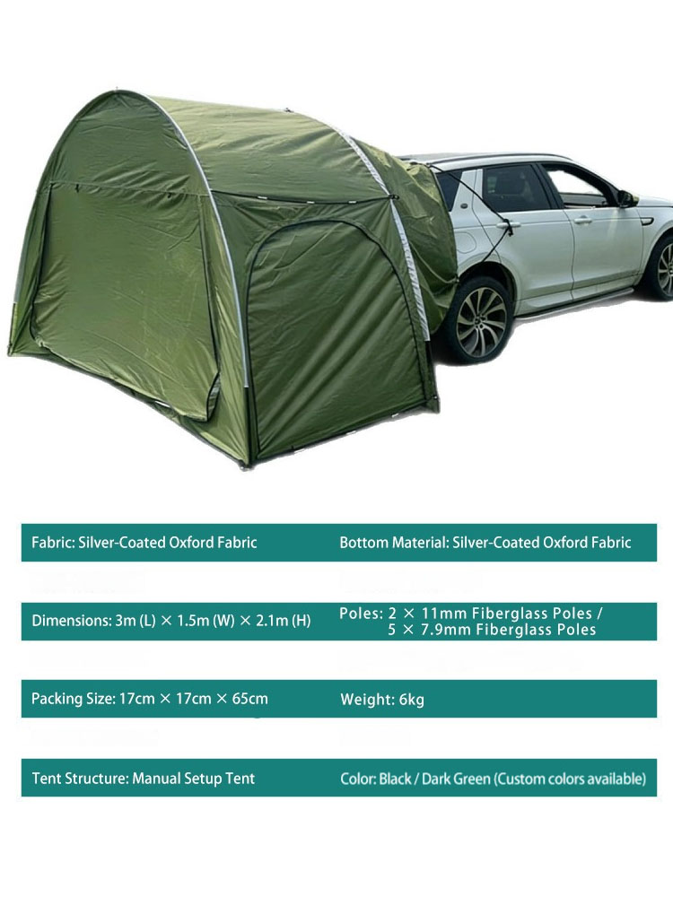 For car Outdoor Rear Tent Camp - огляд і ціна Outdoor Camping Car Tent