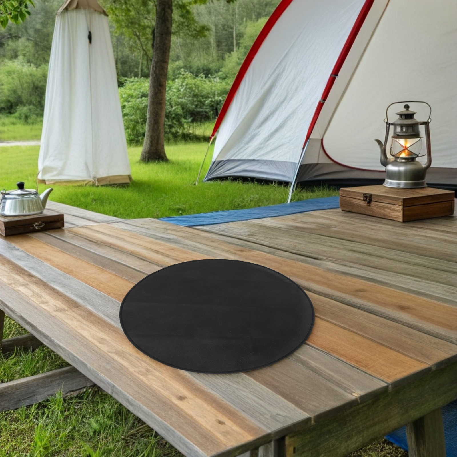 Round Fireproof Bbq Mat Heat R - огляд і ціна Outdoor Camping Mat Waterproof