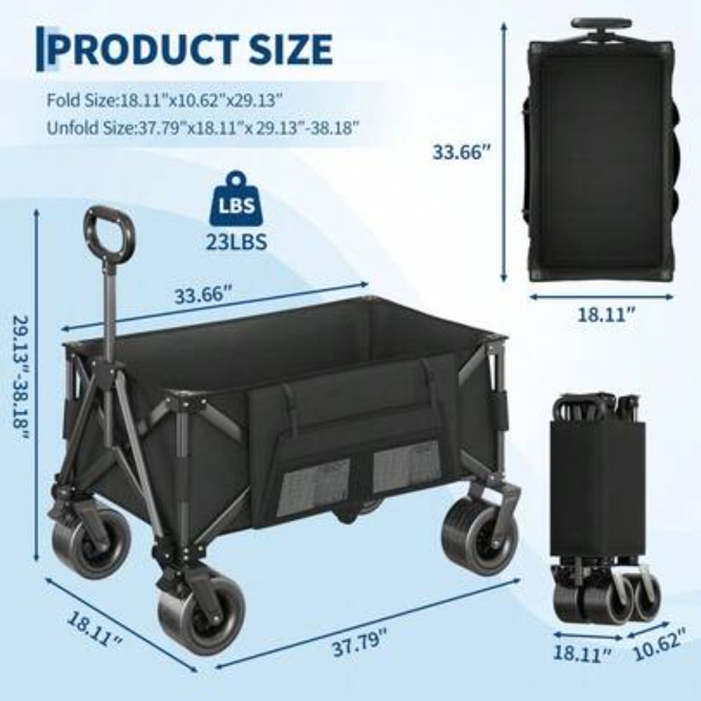 Foldable Utility Wagon Cart 46 - огляд і ціна Outdoor Camping Shop