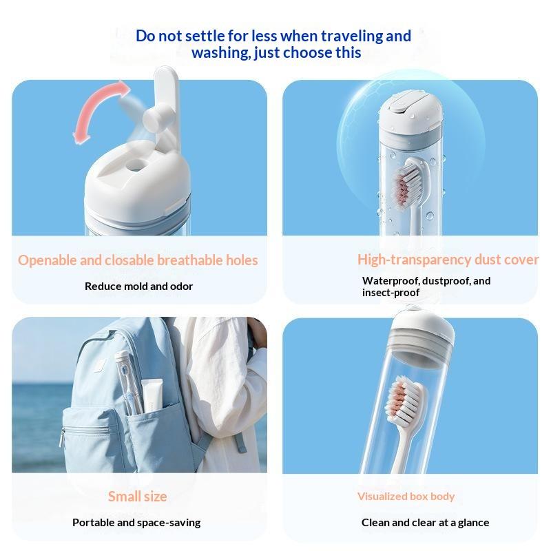 Portable Toothbrush Holder Box - огляд і ціна Outdoor Camping Bathroom