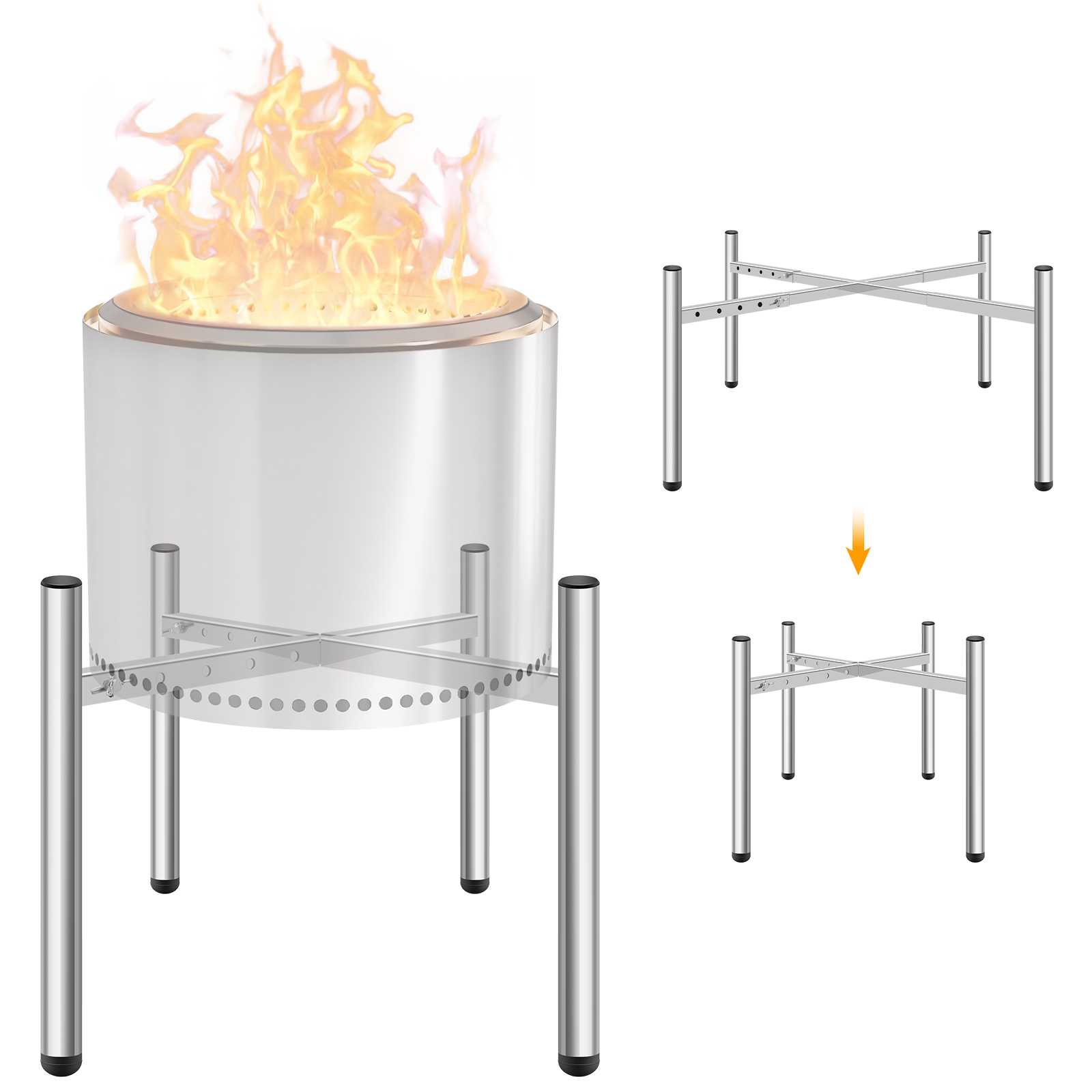 15-27 inch Firepit Stand Solo  - огляд і ціна Outdoor Camping Solo