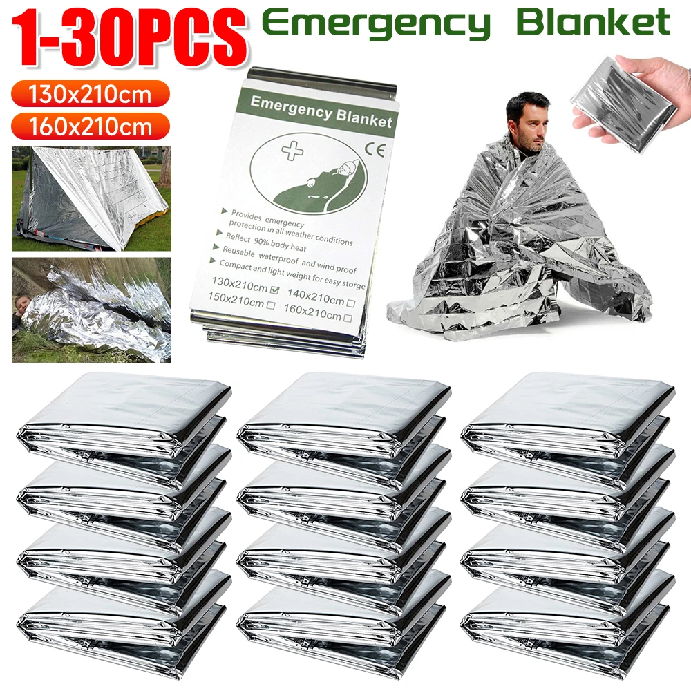 1-30PCS Emergency Blanket Outd - огляд і ціна Outdoor Camping Mat Waterproof